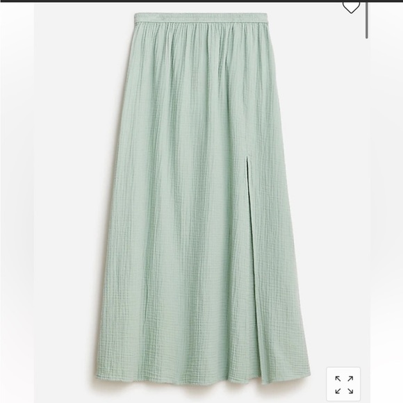 J. Crew Skirts Nwt J Crew Gauze Sideslit Maxi Skirt Poshmark